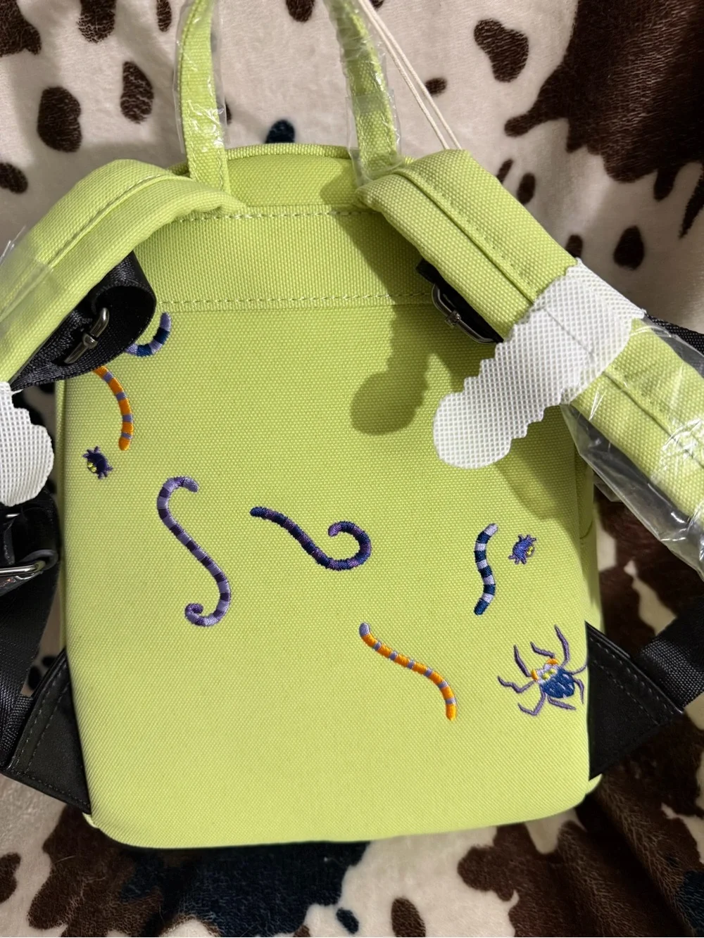 Lime Green Cartoon Face Women’s Backpack